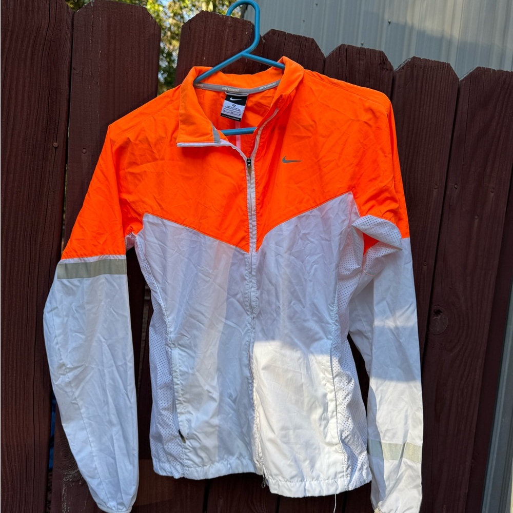 Nike Vibrant Orange and White Jacket